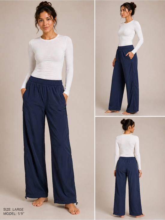 Athleta Pants - Athleta Rise Pant Women’s L Tall Navy Water Repellent Wrinkle Resistant NWT